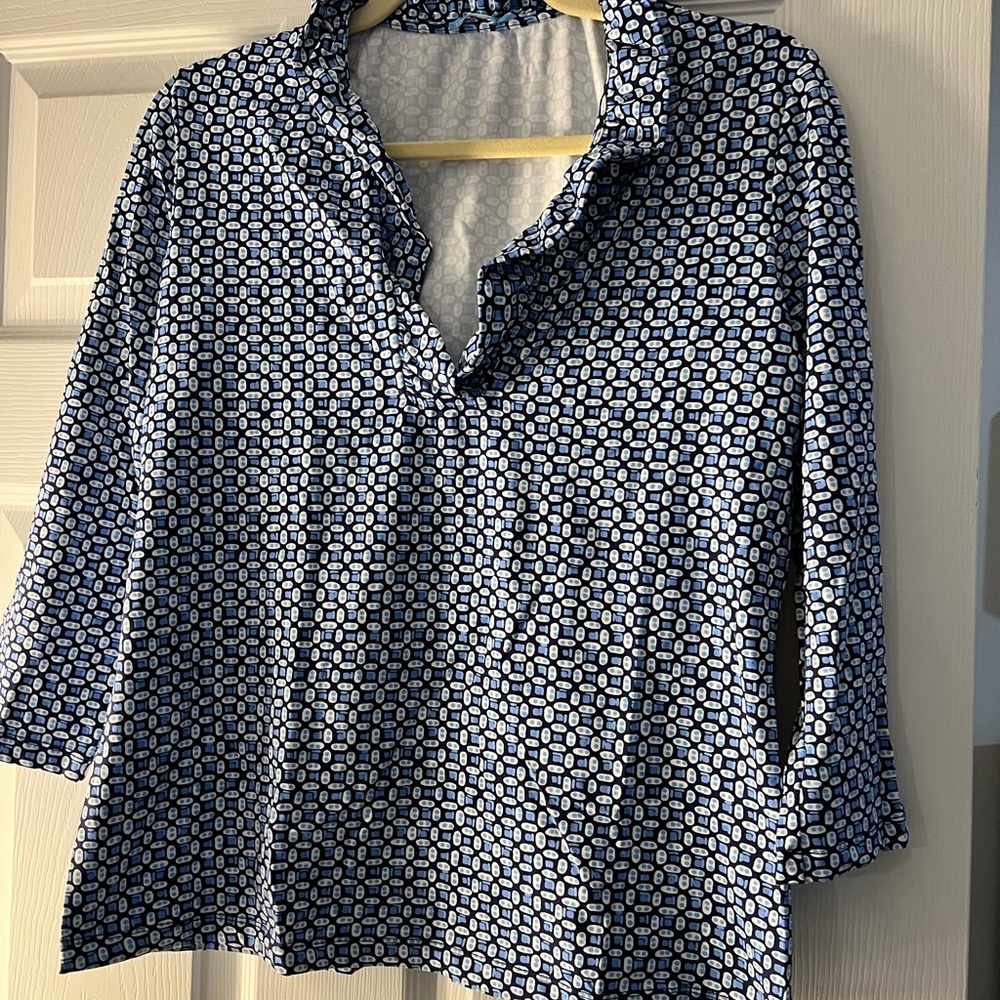 J McLaughlin Durham ruffle top